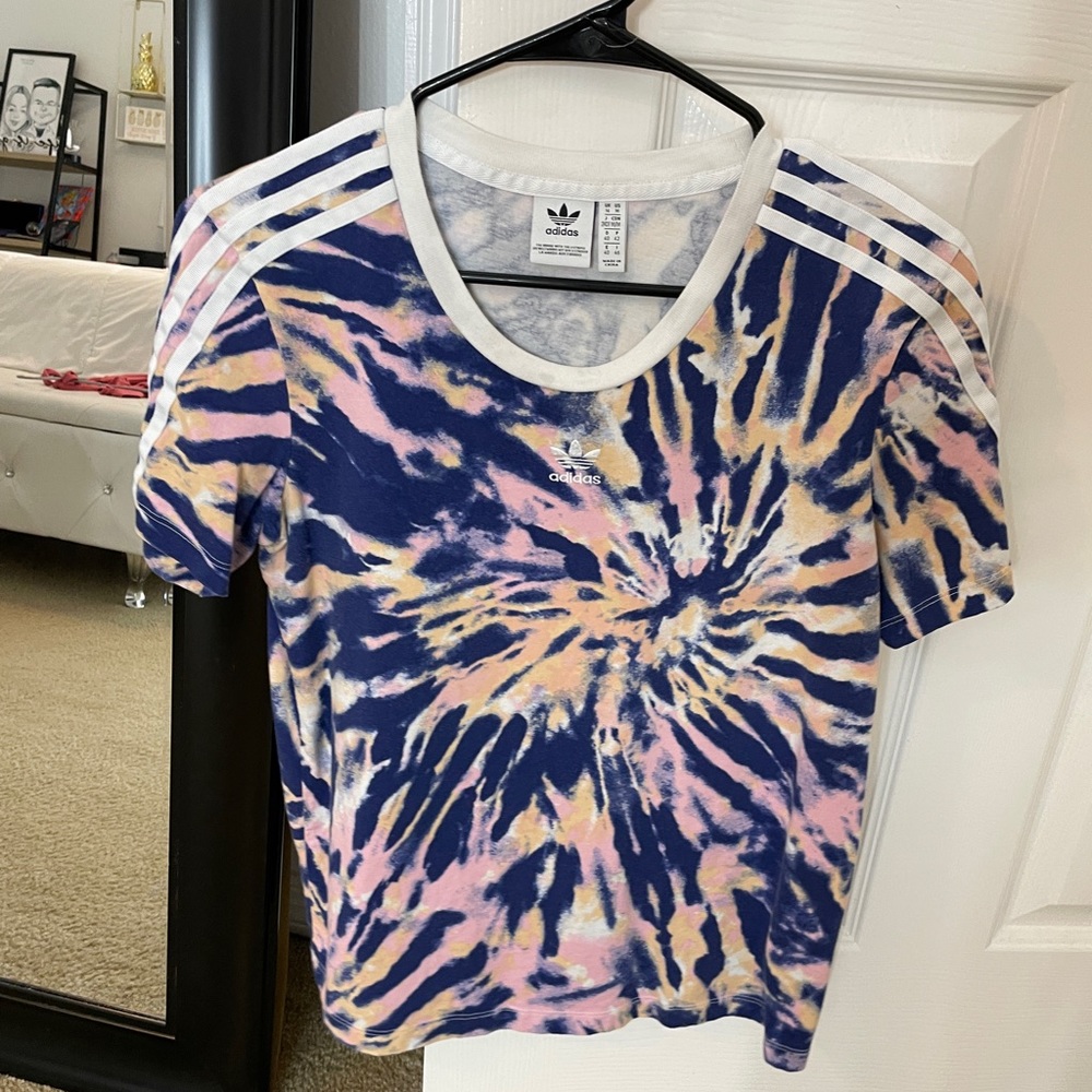 Adidas tie-dye shirt